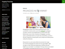 Tablet Screenshot of engagingtimes.com
